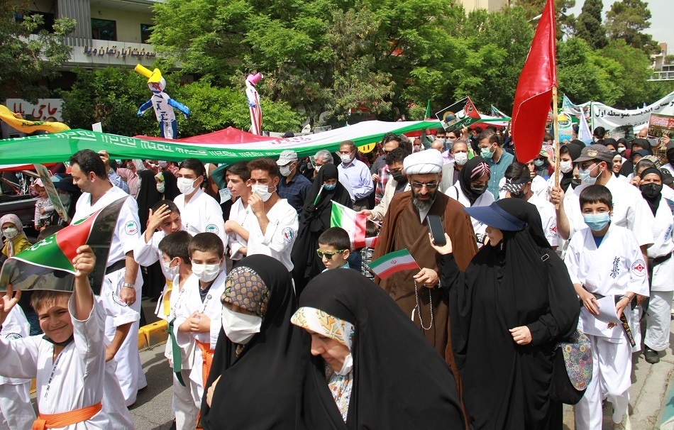 تجلی شاخصه &laquo;أَشِدَّاءُ عَلَى الْکُفَّارِ&raquo; مسلمانان در روز جهانی قدس