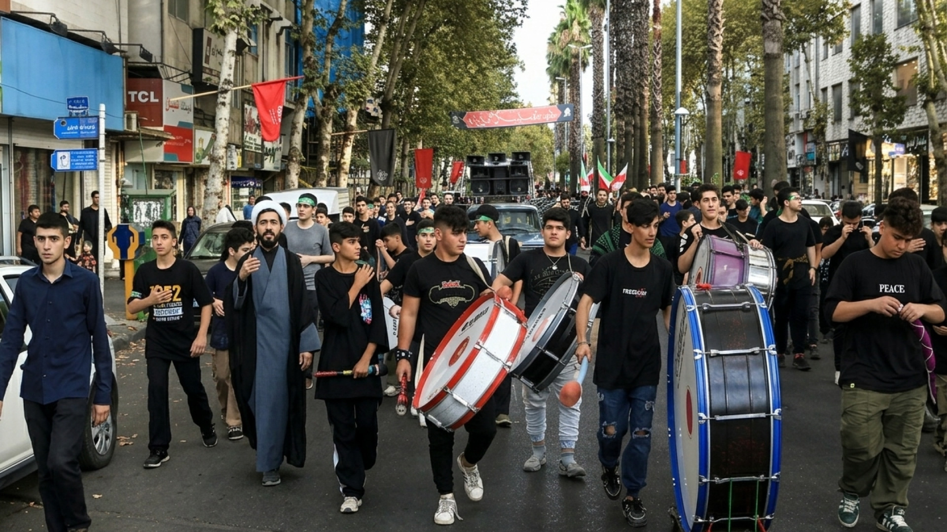 اجتماع عزاداری هیات شباب الحسین در رشت