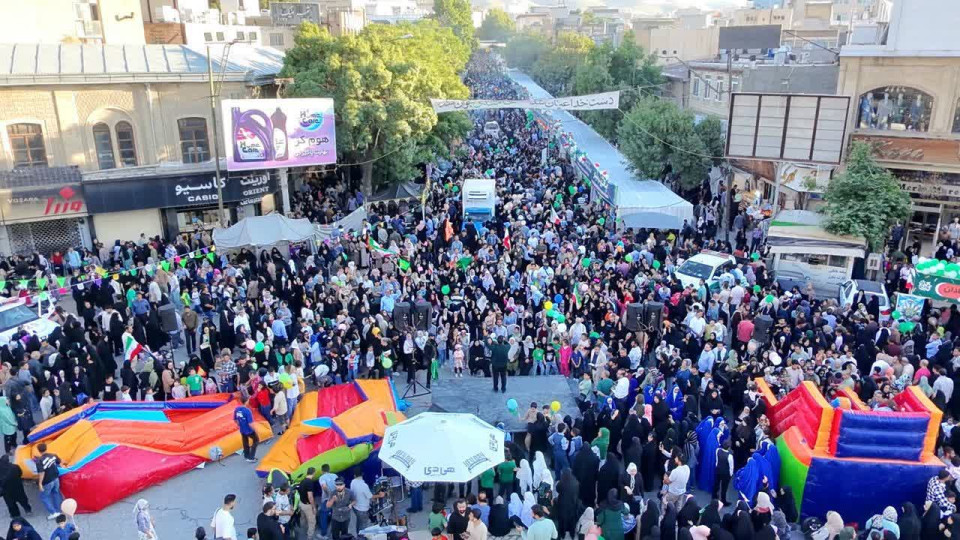 جشن کیلومتری عید سعید غدیر خم در کرمانشاه